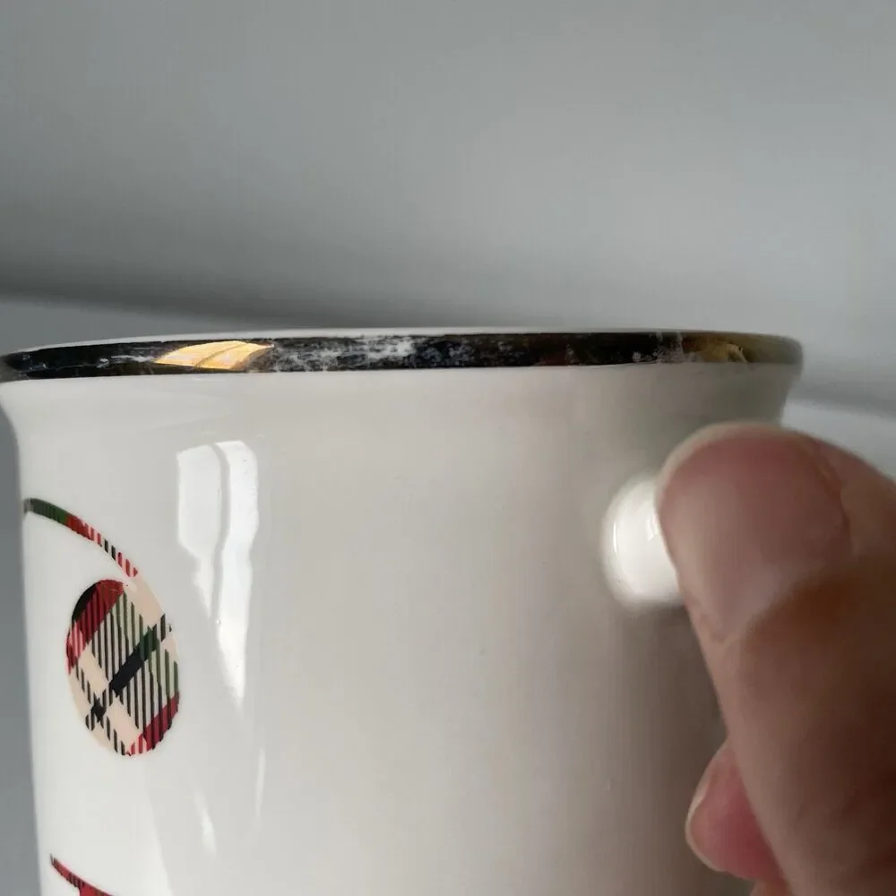 Pottery Bran Stewart Plaid Alphabet 